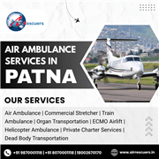 Air Ambulance Services in Patna for Coordinated Critical Patient Transfers
